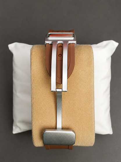 Universe Point - Brown Textured Dial & Rubber Strap