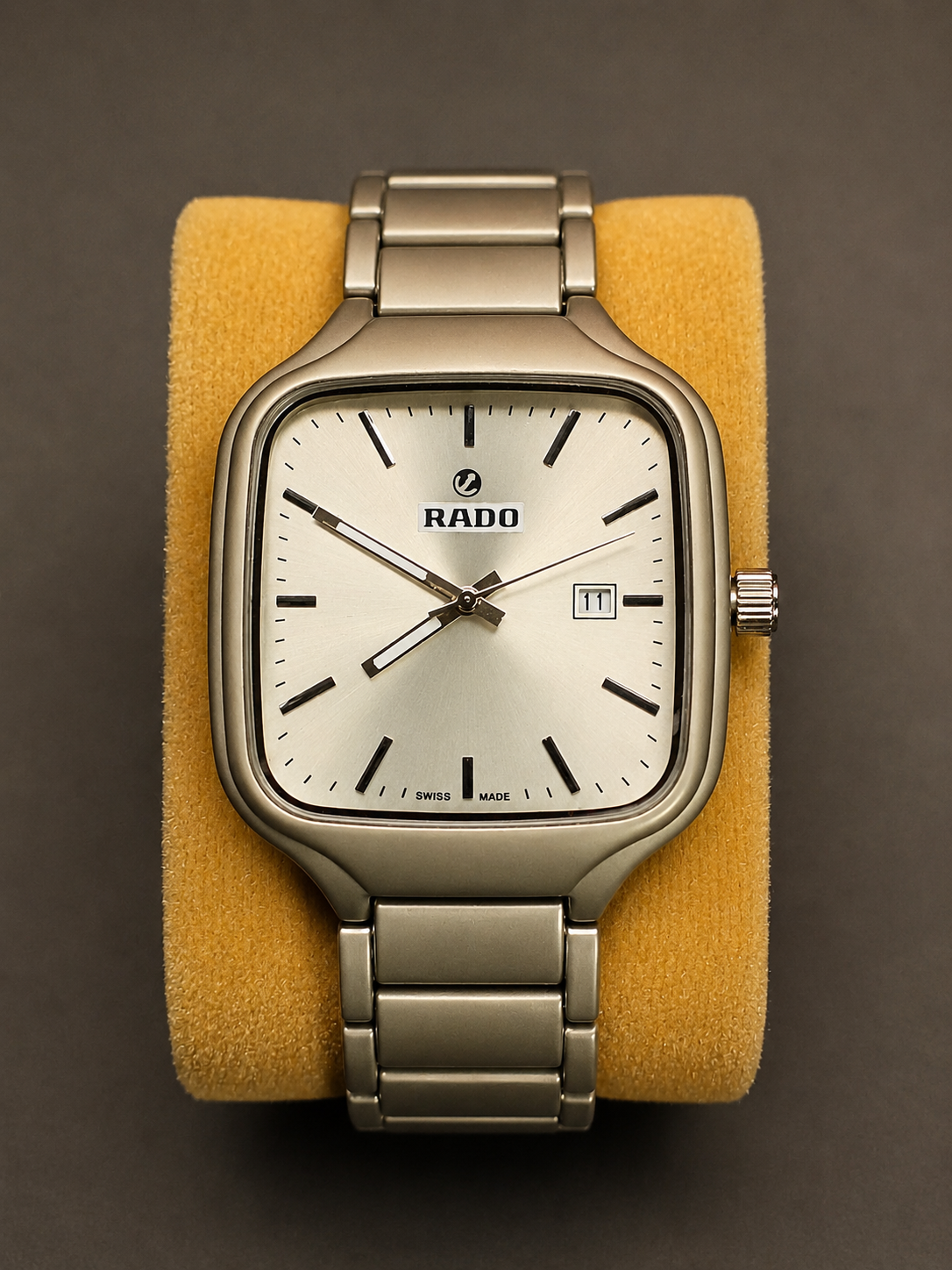 RD Matte Silver Square Dial