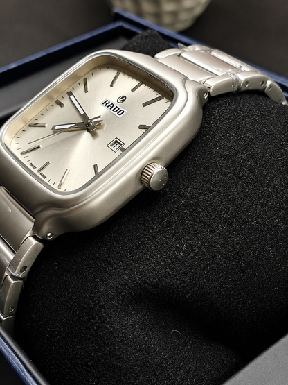 RD Matte Silver Square Dial