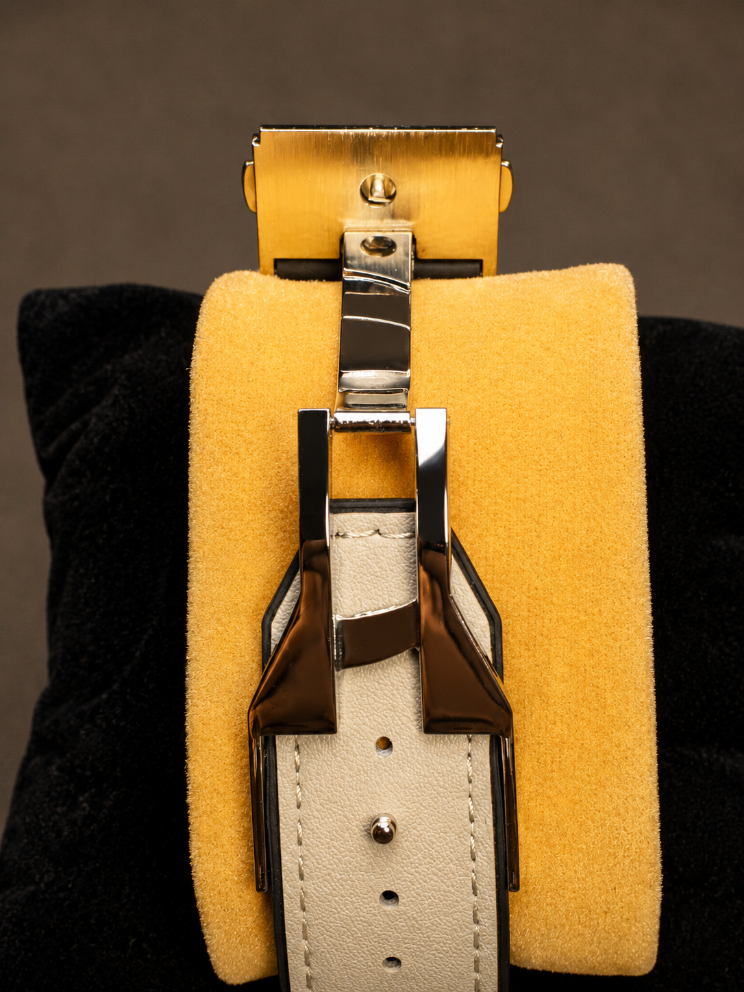 Classic Fusion - Matte Beige Dial & Grey Leather Strap