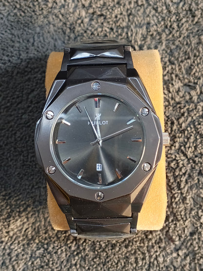 Diamond Cut Heavy Black Watch