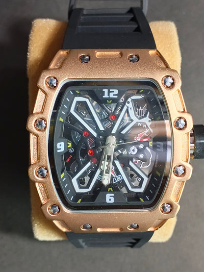 Rose-Gold Back Case Watch