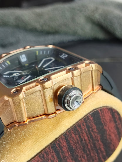 Rose-Gold Back Case Watch