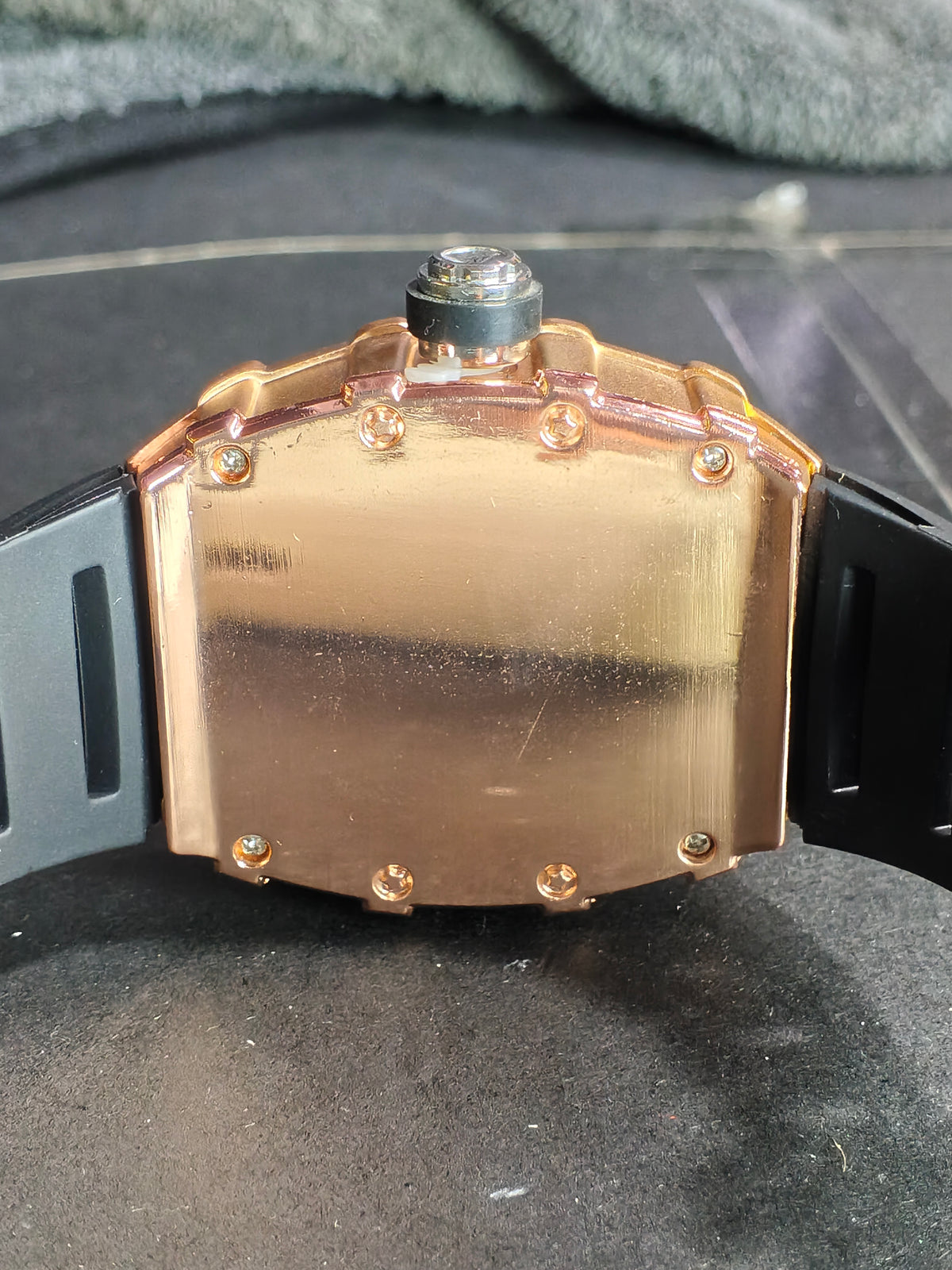 Rose-Gold Back Case Watch