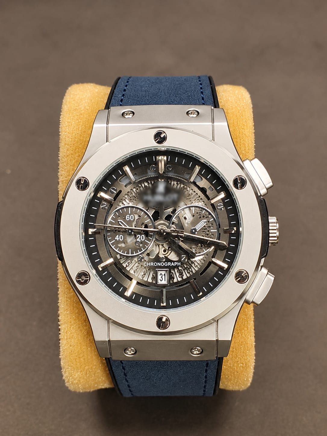 Chronograph Skeleton - Blue Strap