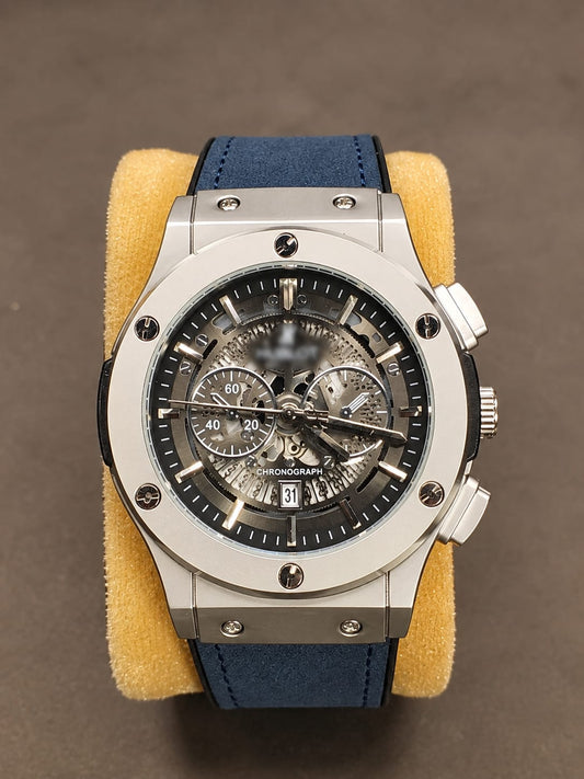Chronograph Skeleton - Blue Strap