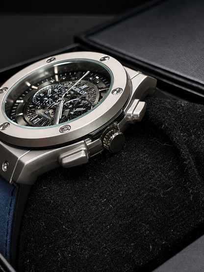 Chronograph Skeleton - Blue Strap