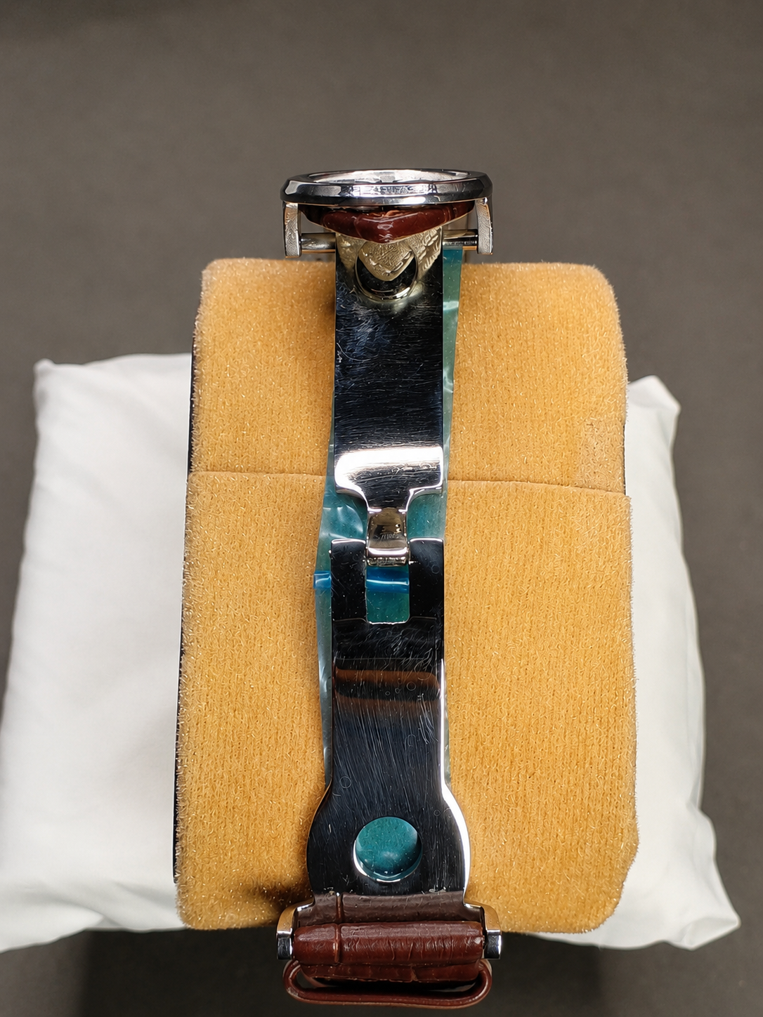 Patek Philippe Nautilus - Silver Dial & Brown Leather Strap