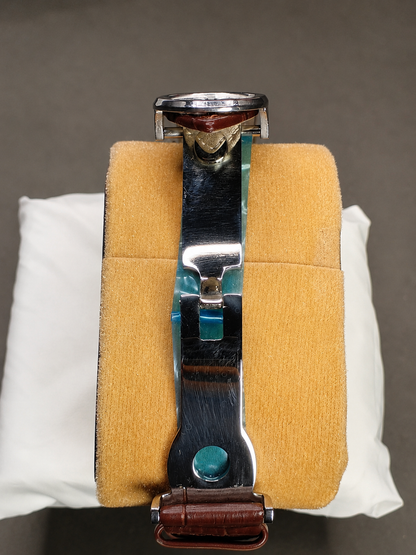 Patek Philippe Nautilus - Silver Dial & Brown Leather Strap