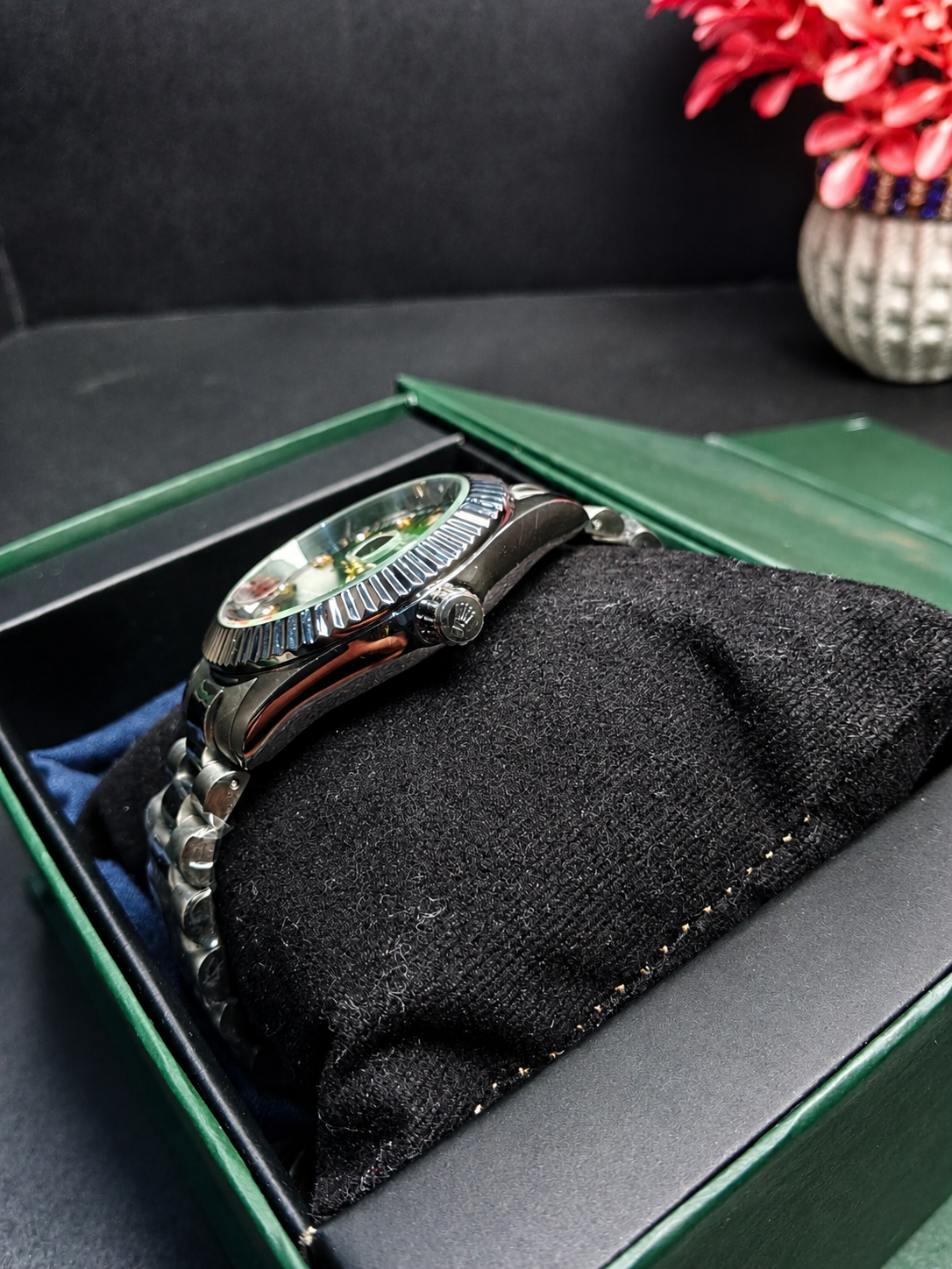 Rolex Oyster Date Just Silver