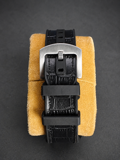 Vanguard - Black Hybrid Rubber Strap