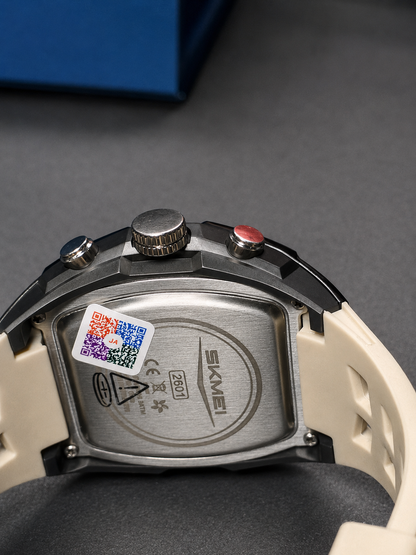 Dual Display Digital-Analog - Black Dial