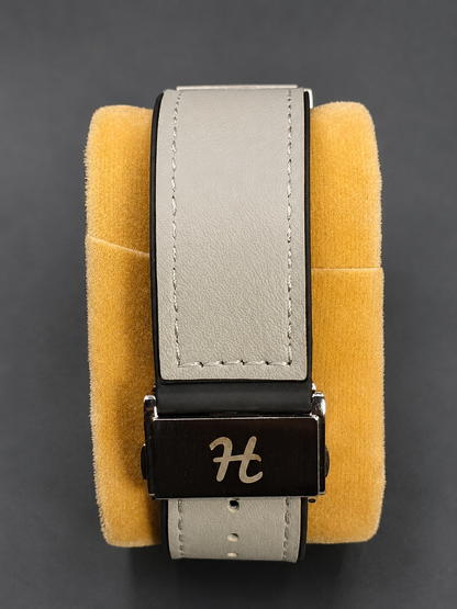 Classic Fusion - Matte Beige Dial & Grey Leather Strap