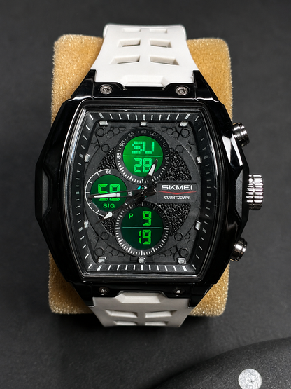 Dual Display Digital-Analog - Black Dial